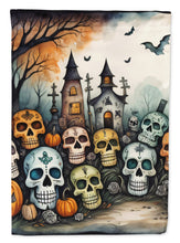 Load image into Gallery viewer, Calaveras Sugar Skulls Spooky Halloween Garden Flag – Outdoor Decorative Yard Flag