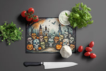 Load image into Gallery viewer, Calaveras Sugar Skulls Spooky Halloween Glass Cutting Boards – Durable, Decorative Kitchen Art Large