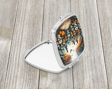 Load image into Gallery viewer, Calaveras Sugar Skulls Spooky Halloween Compact Mirror – Stylish Purse Mirror with Artistic Covers