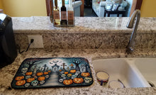 Load image into Gallery viewer, Calaveras Sugar Skulls Spooky Halloween Dish Drying Mat