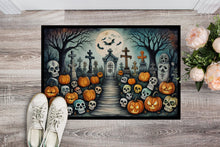 Load image into Gallery viewer, Calaveras Sugar Skulls Spooky Halloween Doormat - 24x36 Decorative Floor Mat – Indoor/Outdoor Rug with Artistic Flair