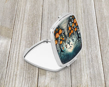 Load image into Gallery viewer, Calaveras Sugar Skulls Spooky Halloween Compact Mirror – Stylish Purse Mirror with Artistic Covers
