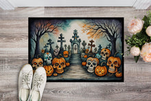 Load image into Gallery viewer, Calaveras Sugar Skulls Spooky Halloween Doormat - 24x36 Decorative Floor Mat – Indoor/Outdoor Rug with Artistic Flair
