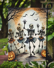 Load image into Gallery viewer, Dancing Skeletons Spooky Halloween Garden Flag – Outdoor Decorative Yard Flag