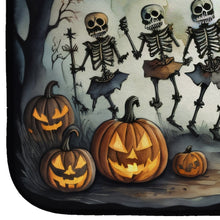 Load image into Gallery viewer, Dancing Skeletons Spooky Halloween Dish Drying Mat