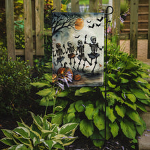 Load image into Gallery viewer, Dancing Skeletons Spooky Halloween Garden Flag – Outdoor Decorative Yard Flag