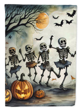 Load image into Gallery viewer, Dancing Skeletons Spooky Halloween Garden Flag – Outdoor Decorative Yard Flag