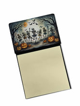 Load image into Gallery viewer, Dancing Skeletons Spooky Halloween Sticky Note Holder- Refiilable Desk Accessory Note Pad