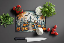Load image into Gallery viewer, Day of the Dead Spooky Halloween Glass Cutting Boards – Durable, Decorative Kitchen Art Large