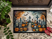 Load image into Gallery viewer, Day of the Dead Spooky Halloween Doormat -  18x27 Decorative Floor Mat – Indoor/Outdoor Rug