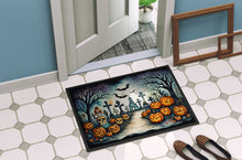 Load image into Gallery viewer, Day of the Dead Spooky Halloween Doormat -  18x27 Decorative Floor Mat – Indoor/Outdoor Rug