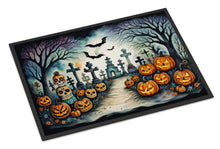 Load image into Gallery viewer, Day of the Dead Spooky Halloween Doormat -  18x27 Decorative Floor Mat – Indoor/Outdoor Rug