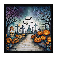 Load image into Gallery viewer, Day of the Dead Spooky Halloween Framed Metal Print