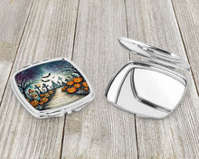 Load image into Gallery viewer, Day of the Dead Spooky Halloween Compact Mirror – Stylish Purse Mirror with Artistic Covers