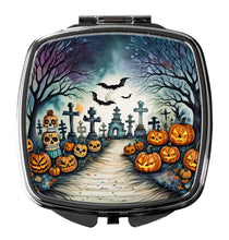 Load image into Gallery viewer, Day of the Dead Spooky Halloween Compact Mirror – Stylish Purse Mirror with Artistic Covers
