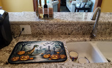 Load image into Gallery viewer, Dinosaurs Spooky Halloween Dish Drying Mat