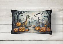 Load image into Gallery viewer, Dinosaurs Spooky Halloween Fabric Decorative Pillow