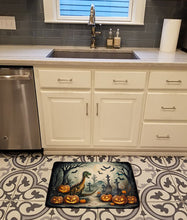 Load image into Gallery viewer, Dinosaurs Spooky Halloween Memory Foam Kitchen Mat