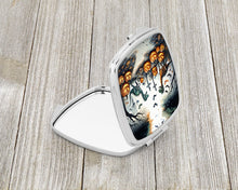 Load image into Gallery viewer, Dinosaurs Spooky Halloween Compact Mirror – Stylish Purse Mirror with Artistic Covers