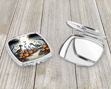 Load image into Gallery viewer, Dinosaurs Spooky Halloween Compact Mirror – Stylish Purse Mirror with Artistic Covers
