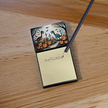 Load image into Gallery viewer, Dinosaurs Spooky Halloween Sticky Note Holder- Refiilable Desk Accessory Note Pad