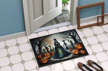 Load image into Gallery viewer, Evil Queen Spooky Halloween Doormat -  18x27 Decorative Floor Mat – Indoor/Outdoor Rug