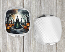 Load image into Gallery viewer, Evil Queen Spooky Halloween Compact Mirror – Stylish Purse Mirror with Artistic Covers