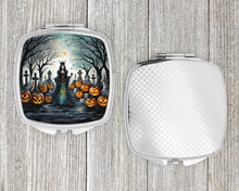 Load image into Gallery viewer, Evil Queen Spooky Halloween Compact Mirror – Stylish Purse Mirror with Artistic Covers