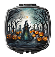 Load image into Gallery viewer, Evil Queen Spooky Halloween Compact Mirror – Stylish Purse Mirror with Artistic Covers