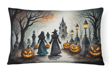Load image into Gallery viewer, Vampires Spooky Halloween Fabric Decorative Pillow