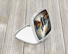 Load image into Gallery viewer, Vampires Spooky Halloween Compact Mirror – Stylish Purse Mirror with Artistic Covers