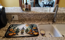 Load image into Gallery viewer, Goblins Spooky Halloween Dish Drying Mat
