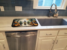 Load image into Gallery viewer, Goblins Spooky Halloween Dish Drying Mat