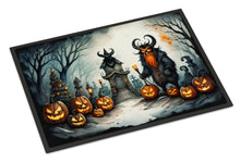 Load image into Gallery viewer, Krampus The Christmas Demon Spooky Halloween Doormat -  18x27 Decorative Floor Mat – Indoor/Outdoor Rug