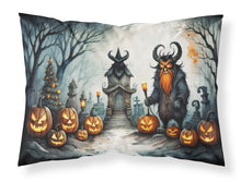 Load image into Gallery viewer, Krampus The Christmas Demon Spooky Halloween Fabric Standard Pillowcase – Artistic Decorative Front, White Back