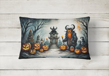 Load image into Gallery viewer, Krampus The Christmas Demon Spooky Halloween Fabric Decorative Pillow