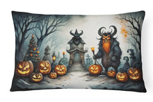 Load image into Gallery viewer, Krampus The Christmas Demon Spooky Halloween Fabric Decorative Pillow