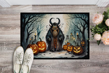 Load image into Gallery viewer, Krampus The Christmas Demon Spooky Halloween Doormat -  18x27 Decorative Floor Mat – Indoor/Outdoor Rug