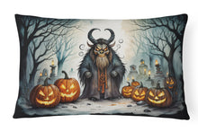Load image into Gallery viewer, Krampus The Christmas Demon Spooky Halloween Fabric Decorative Pillow