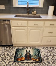 Load image into Gallery viewer, Krampus The Christmas Demon Spooky Halloween Memory Foam Kitchen Mat