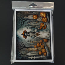 Load image into Gallery viewer, La Catrina Skeleton Spooky Halloween Greeting Cards -  Blank Note Cards – 8-Pack of Artist-Designed Cards with Envelopes