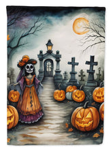 Load image into Gallery viewer, La Catrina Skeleton Spooky Halloween Garden Flag – Outdoor Decorative Yard Flag