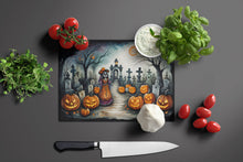 Load image into Gallery viewer, La Catrina Skeleton Spooky Halloween Glass Cutting Boards – Durable, Decorative Kitchen Art Large