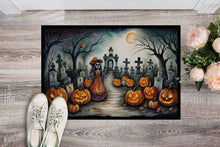 Load image into Gallery viewer, La Catrina Skeleton Spooky Halloween Doormat -  18x27 Decorative Floor Mat – Indoor/Outdoor Rug