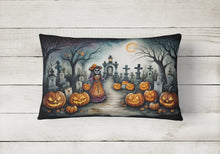Load image into Gallery viewer, La Catrina Skeleton Spooky Halloween Fabric Decorative Pillow