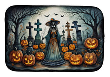 Load image into Gallery viewer, La Catrina Skeleton Spooky Halloween Dish Drying Mat