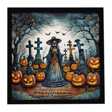 Load image into Gallery viewer, La Catrina Skeleton Spooky Halloween Framed Metal Print