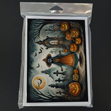 Load image into Gallery viewer, La Llorona Skeleton Spooky Halloween Greeting Cards -  Blank Note Cards – 8-Pack of Artist-Designed Cards with Envelopes