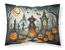 Load image into Gallery viewer, La Llorona Skeleton Spooky Halloween Fabric Standard Pillowcase – Artistic Decorative Front, White Back