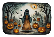 Load image into Gallery viewer, La Llorona Skeleton Spooky Halloween Dish Drying Mat
